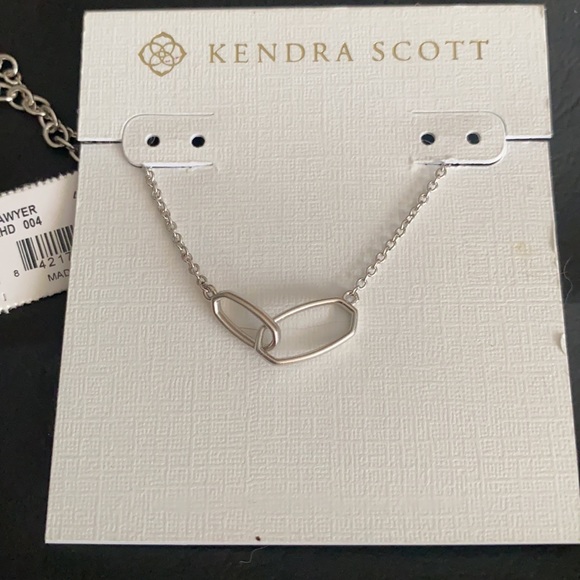 Kendra Scott Sawyer Necklace In Silver 
